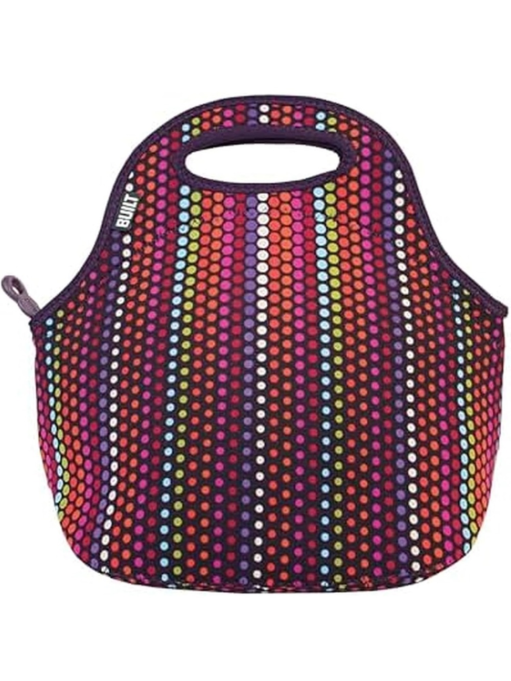 Built Neoprene Lunch Tote – Colorful Dot Pattern
